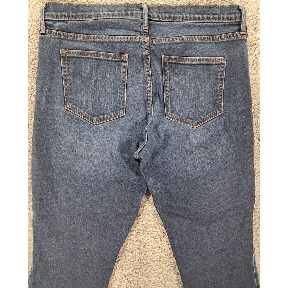 Gap 1969 Jeans Mens Sz 32S Authentic True Skinny Denim Blue Stretch Distressed - Picture 9 of 11